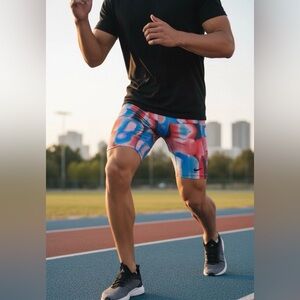 Nike PRO DRI-FIT Tight Run Training Shorts Coral Blue HQ0223-664 Size XXL NEW